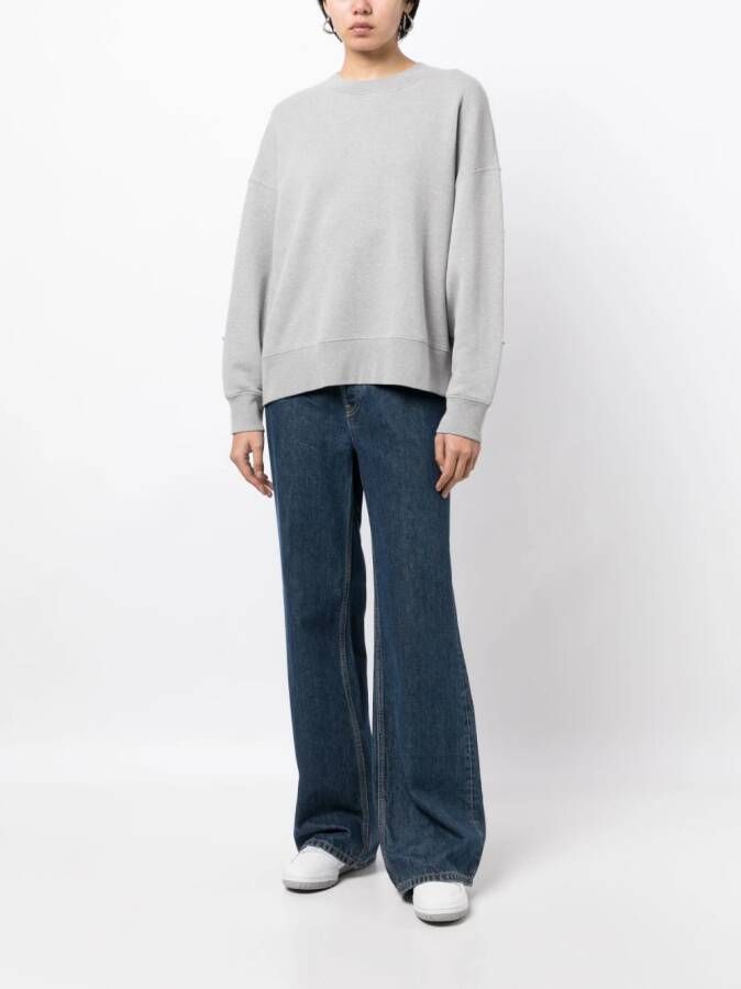 Palm Angels Sweater met logoprint Grijs