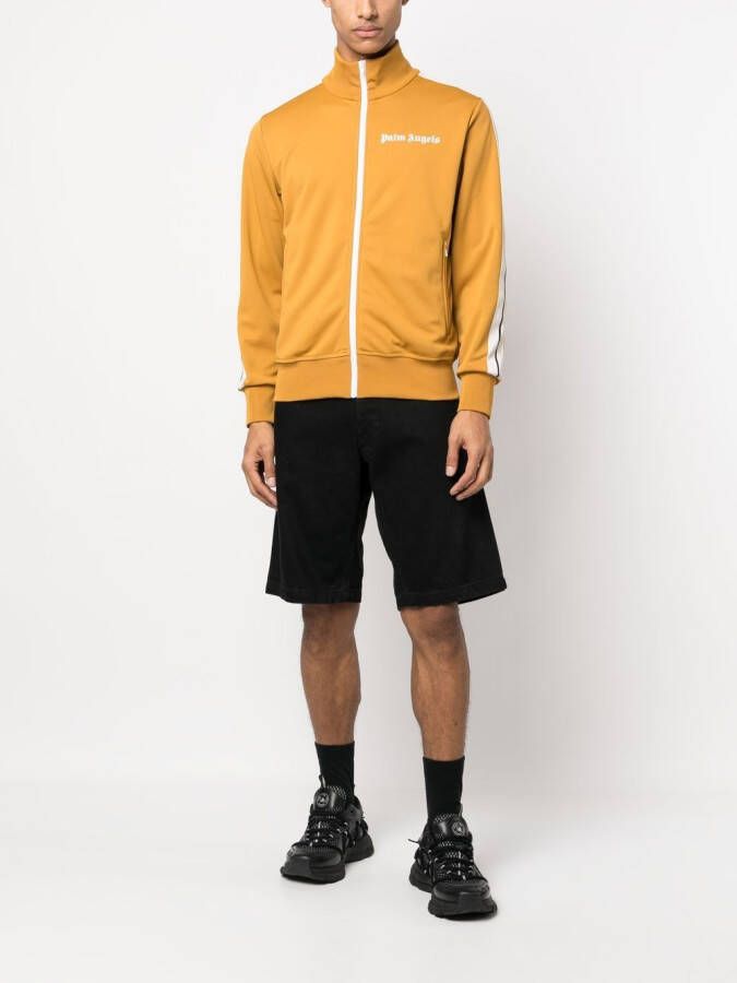 Palm Angels Trainingsjack met logo Beige