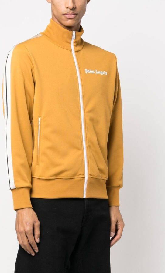 Palm Angels Trainingsjack met logo Beige