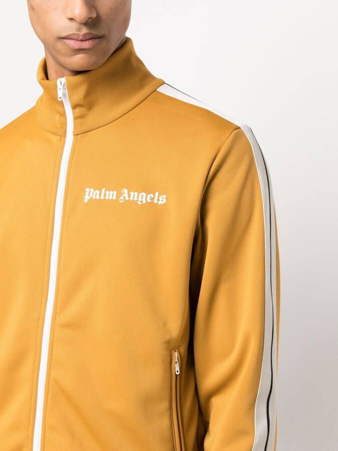 Palm Angels Trainingsjack met logo Beige