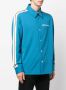 Palm Angels Overhemd met logoprint Blauw - Thumbnail 3