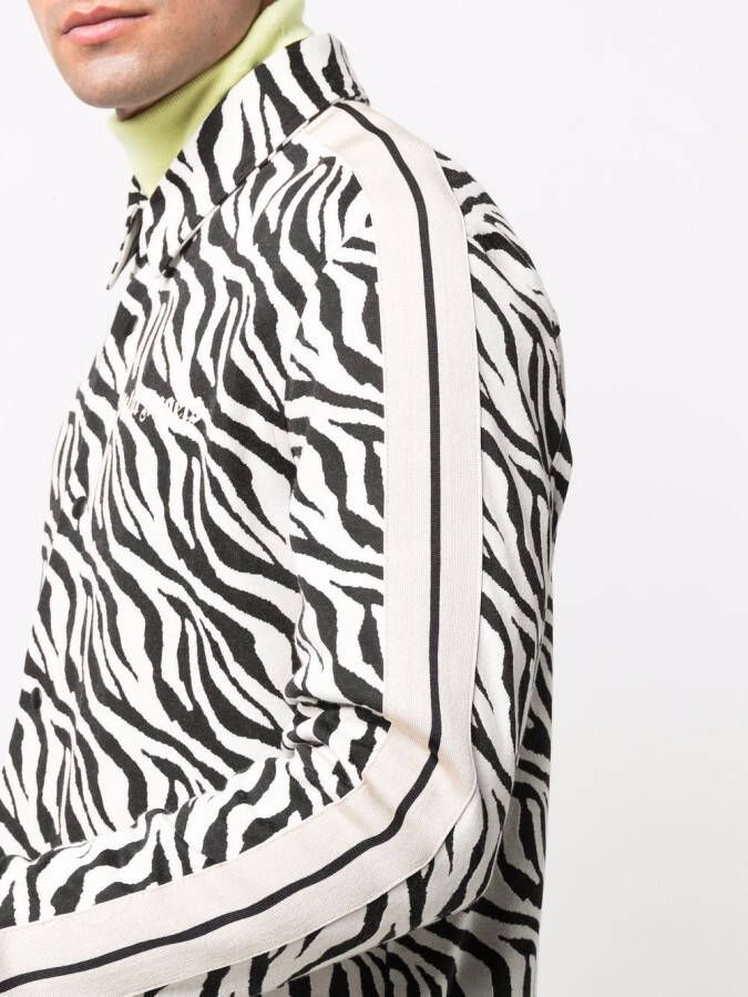 Palm Angels Overhemd met zebraprint Zwart