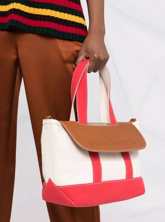 Palm Angels Palm Beach shopper Beige