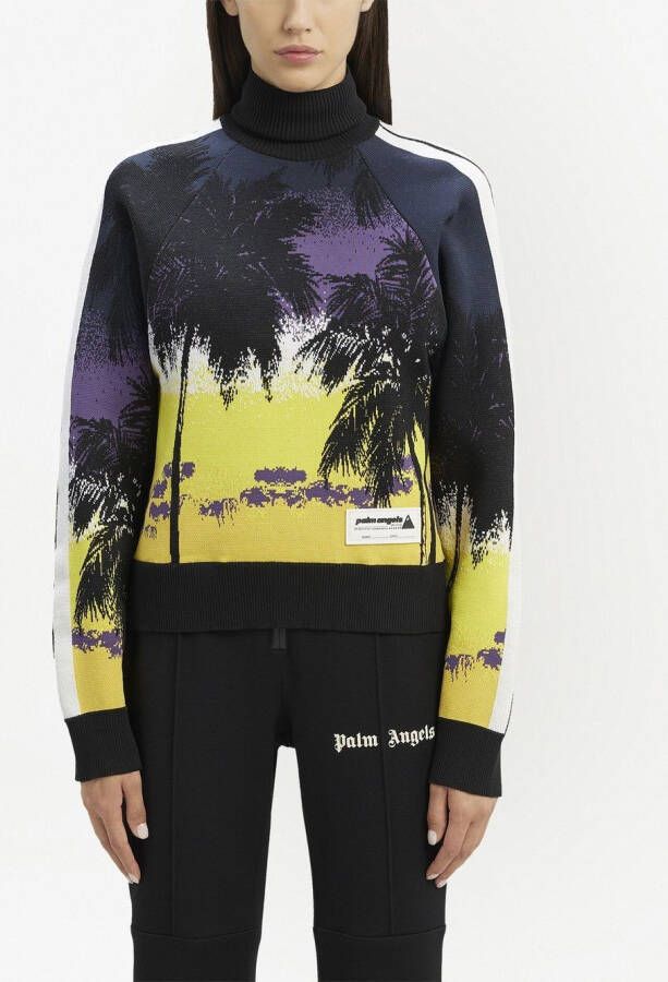 Palm Angels Coltrui met print Zwart