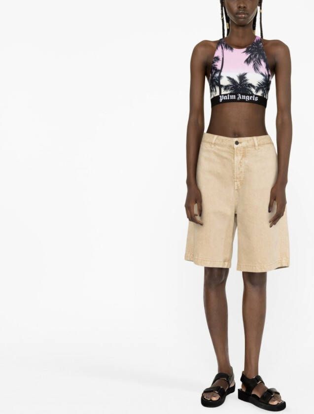 Palm Angels Cropped top Paars