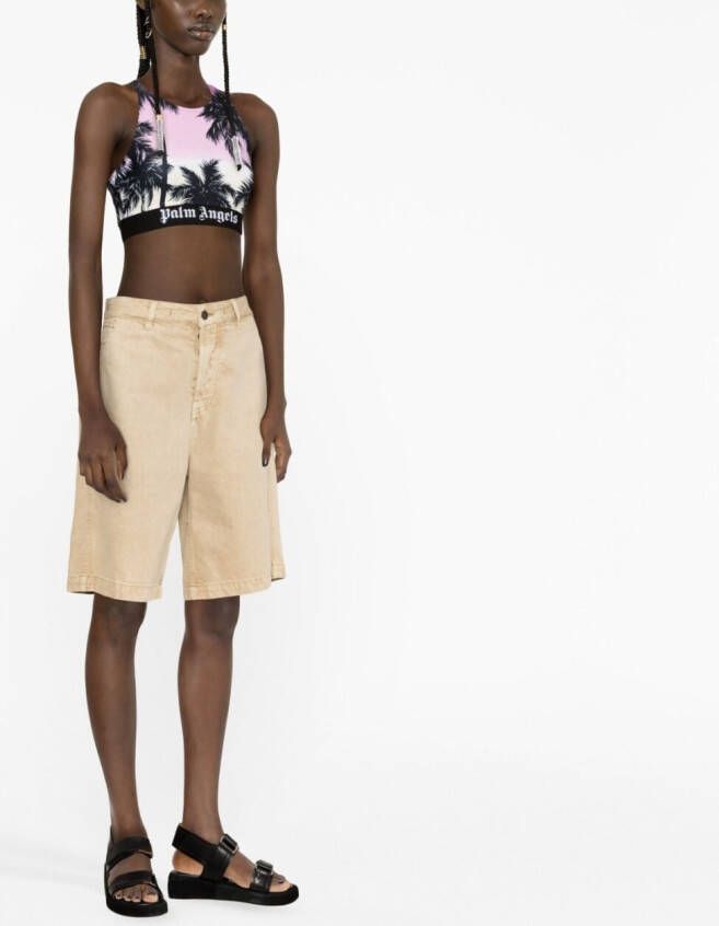 Palm Angels Cropped top Paars