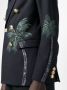 Palm Angels Dubbelbreasted Palm Print Blazer Blue Heren - Thumbnail 5