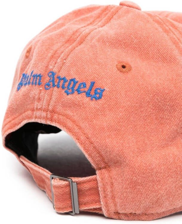 Palm Angels Pet met geborduurd logo Oranje