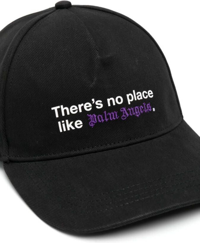 Palm Angels Pet met geborduurd logo Zwart