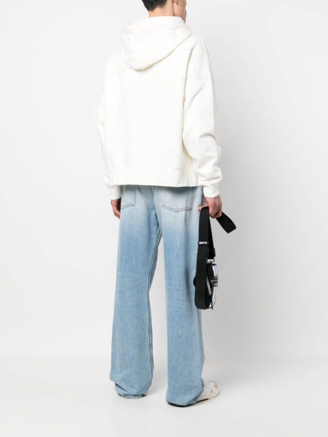 Palm Angels Hoodie met logo Wit
