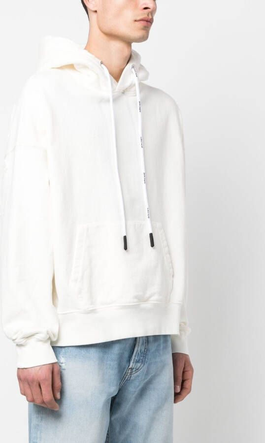 Palm Angels Hoodie met logo Wit