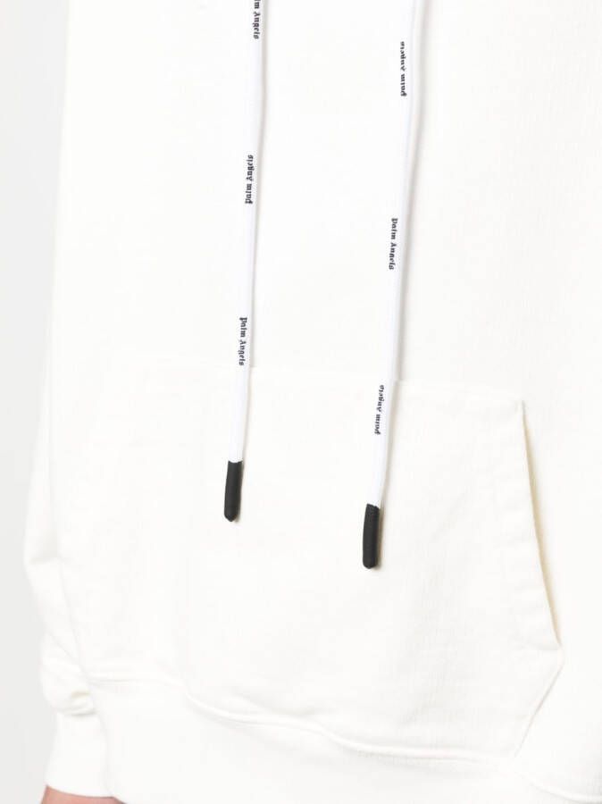 Palm Angels Hoodie met logo Wit