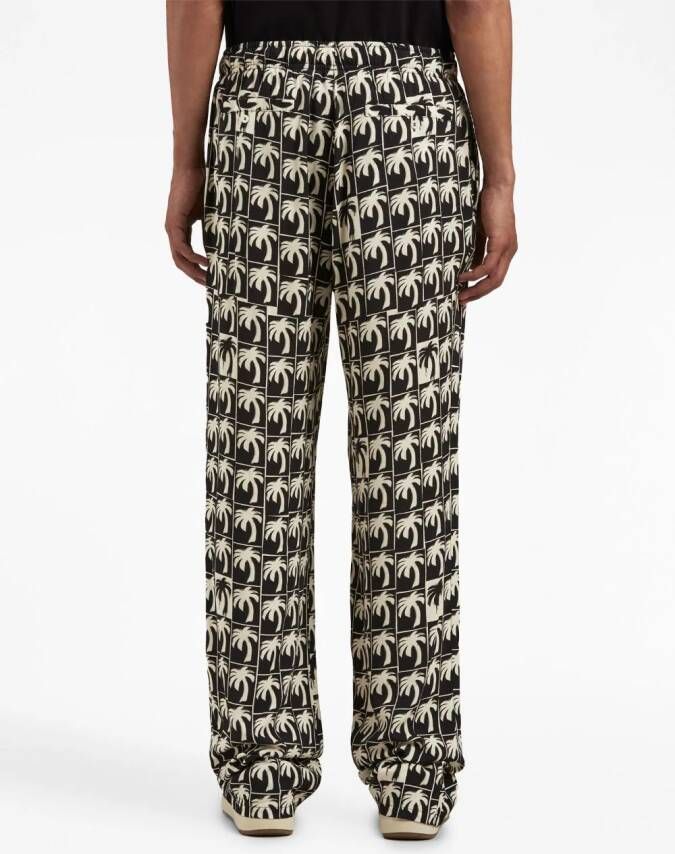 Palm Angels Pyjamabroek met palmboomprint Zwart