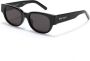 Palm Angels Eyewear Redondo zonnebril Zwart - Thumbnail 2