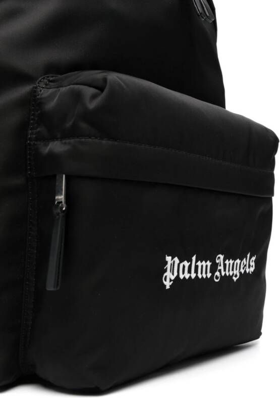 Palm Angels Rugzak met geborduurd logo Zwart