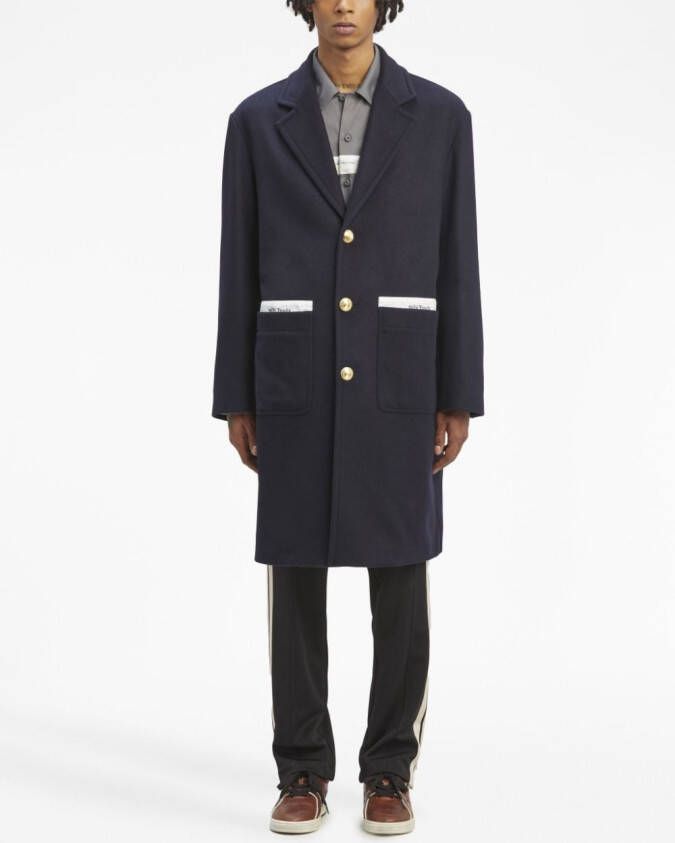 Palm Angels Button-up jas Blauw