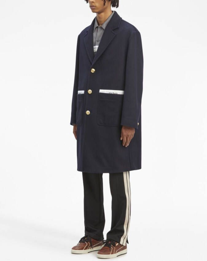 Palm Angels Button-up jas Blauw