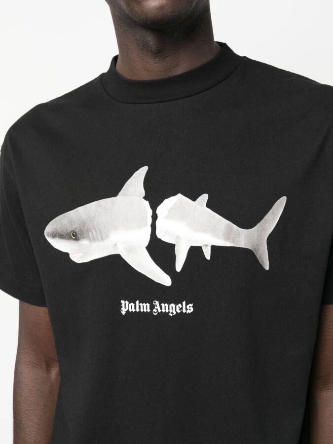 Palm Angels T-shirt van biologisch katoen Zwart