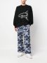Palm Angels Broek met wijde pijpen Blauw - Thumbnail 2