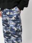 Palm Angels Broek met wijde pijpen Blauw - Thumbnail 5