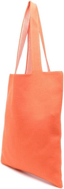 Palm Angels Shopper met logoprint Oranje