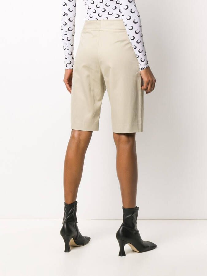 Palm Angels Shorts met contrasterende zak Beige