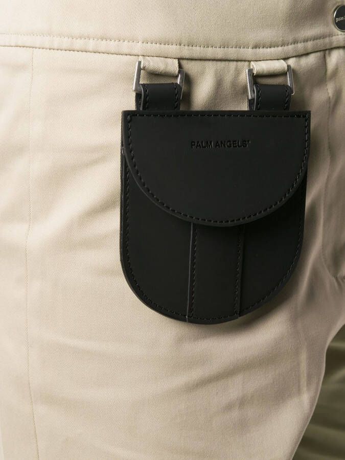 Palm Angels Shorts met contrasterende zak Beige