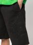 Palm Angels Shorts met glitter logo Zwart - Thumbnail 5