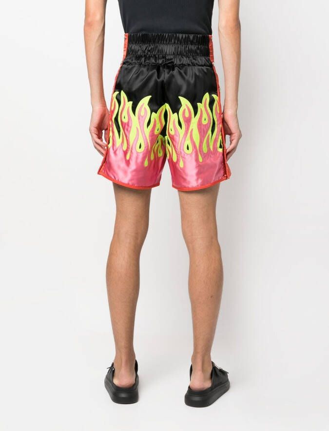 Palm Angels Shorts met vlakken Zwart