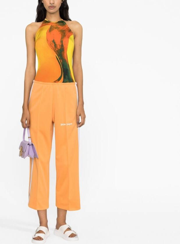Palm Angels Trainingsbroek met zijstreep Oranje