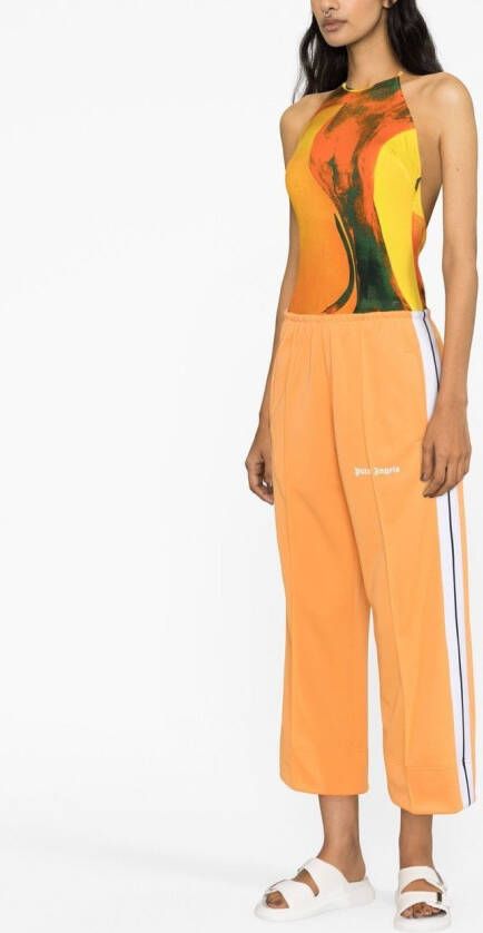 Palm Angels Trainingsbroek met zijstreep Oranje