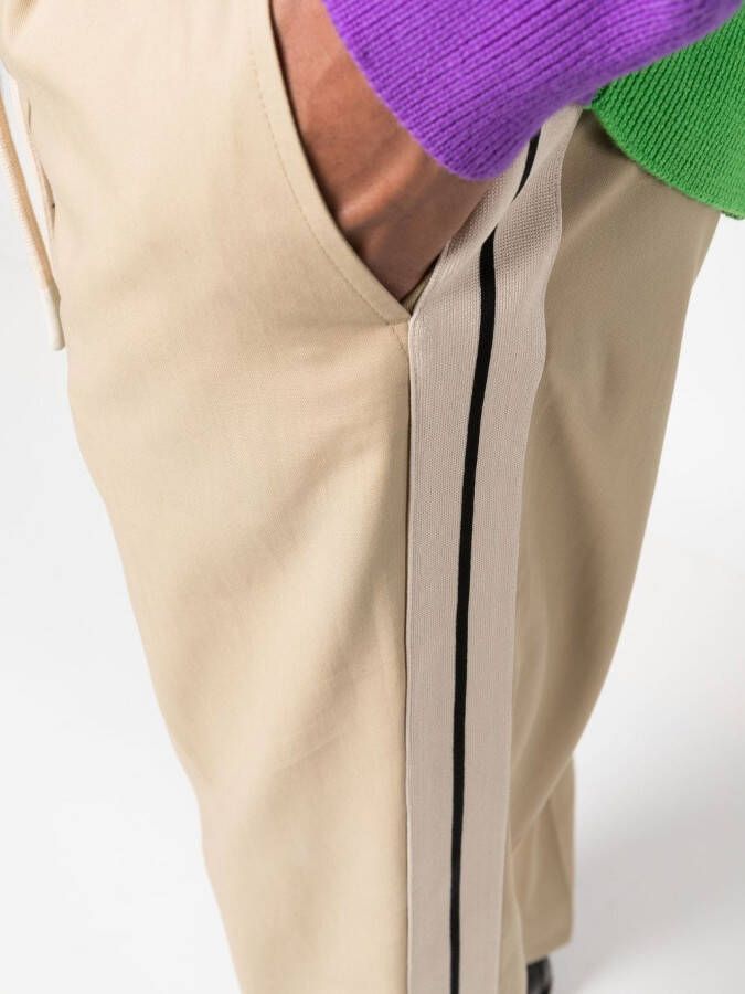 Palm Angels Broek met zijstreep Beige