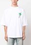 Palm Angels Witte T-shirt met logo-print en palmboomprint White Heren - Thumbnail 8