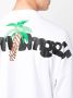 Palm Angels Witte T-shirt met logo-print en palmboomprint White Heren - Thumbnail 9