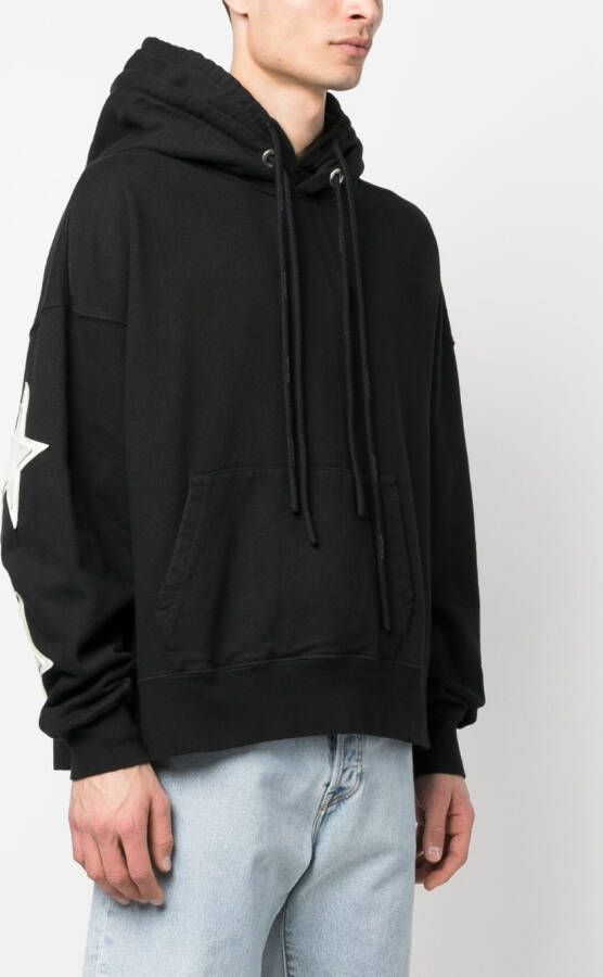 Palm Angels Hoodie met sterpatch Zwart