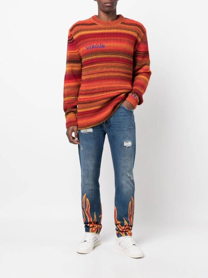 Palm Angels Straight jeans Blauw