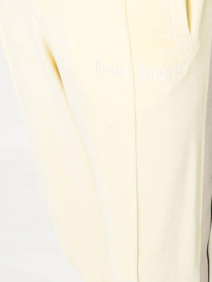 Palm Angels Trainingsbroek met gestreept detail Geel