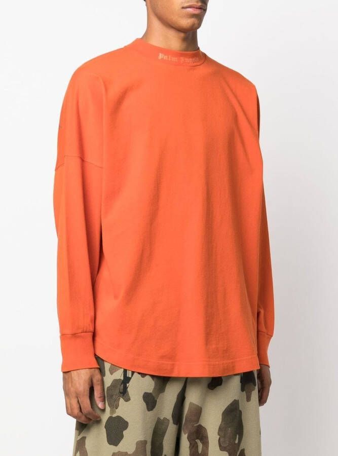 Palm Angels Sweater met logoprint Oranje