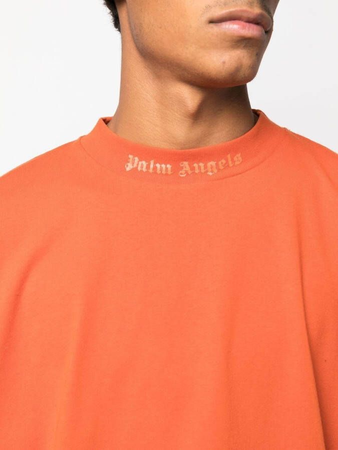 Palm Angels Sweater met logoprint Oranje