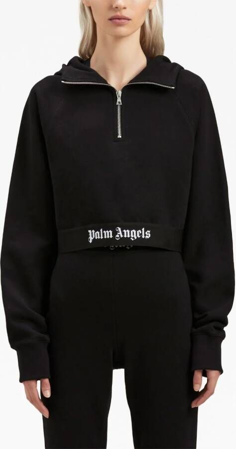 Palm Angels Sweater met logoprint Zwart