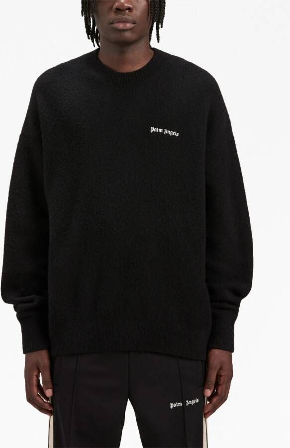 Palm Angels Sweater met logoprint Zwart