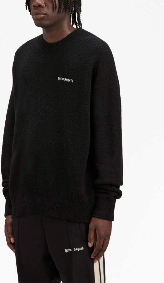 Palm Angels Sweater met logoprint Zwart