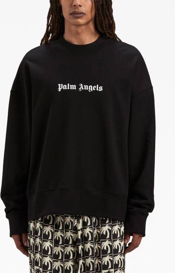 Palm Angels Sweater met logoprint Zwart