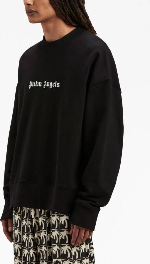 Palm Angels Sweater met logoprint Zwart