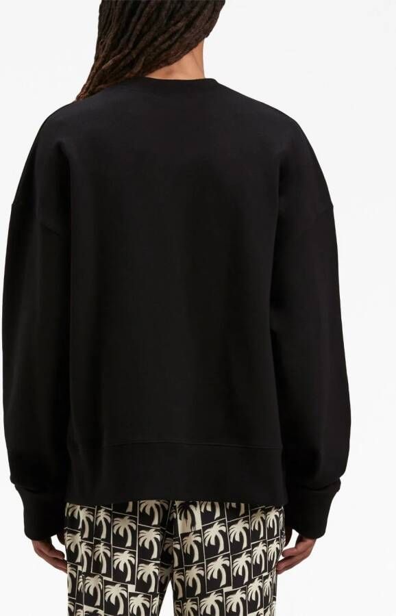 Palm Angels Sweater met logoprint Zwart
