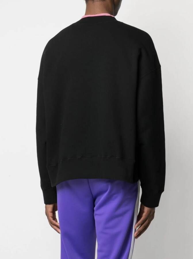 Palm Angels Sweater met logoprint Zwart