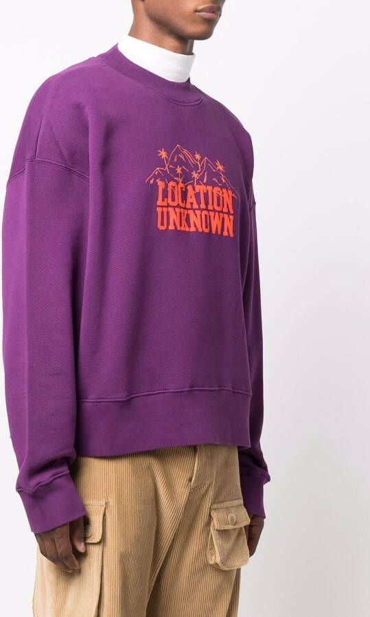 Palm Angels Sweater met ronde hals Paars