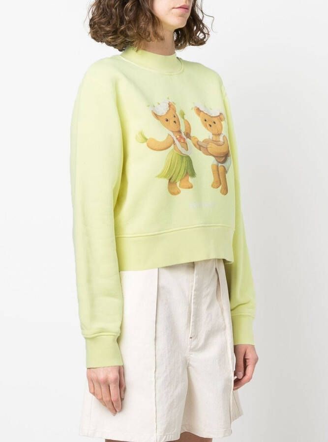 Palm Angels Sweater met teddybeerprint Geel