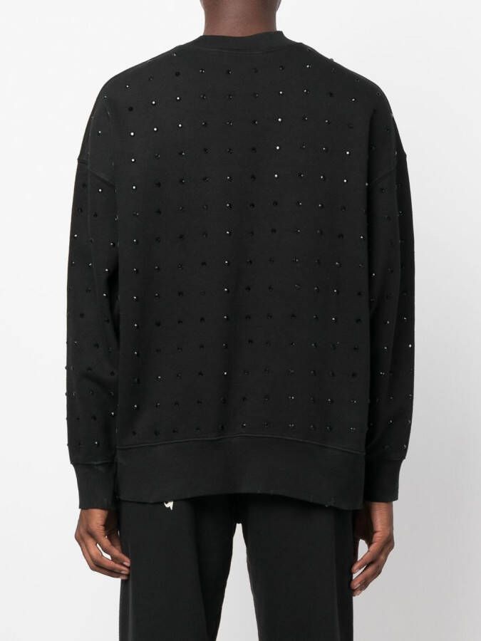 Palm Angels Sweater verfraaid met kristallen Zwart