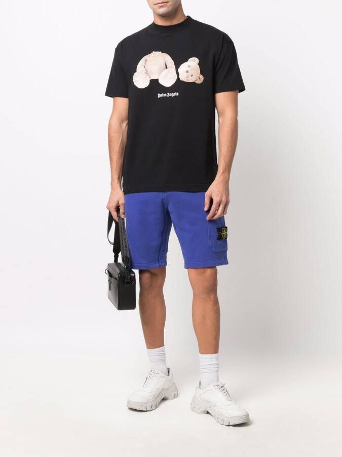 Palm Angels T-shirt met beerprint Zwart